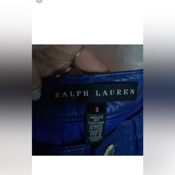 Ralph Lauren Black Label 100% soft Leather pants - Picture 6 of 6